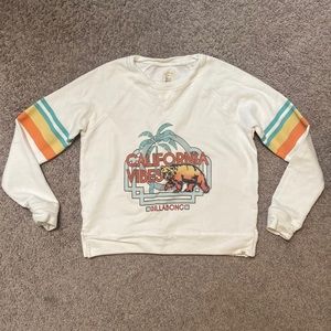 Girls SZ Med Billabong sweatshirt.